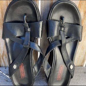 Harley Davidson platform sandals
